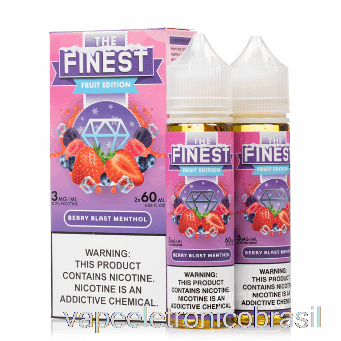 Vape Eletronico Berry Blast Mentol - A Melhor Edição De Frutas - 120ml 0mg